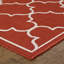 Tapis d'intérieur / extérieur rouge brique / ivoire Russo-1161194876