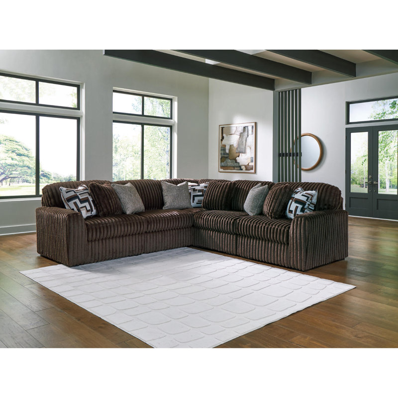 Canapé modulaire 5 pièces Irie, Brown Polyester