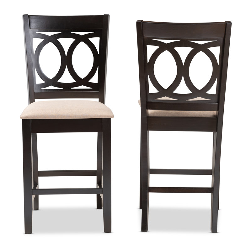 Bothell Solid Wood Counter Stool, Sand