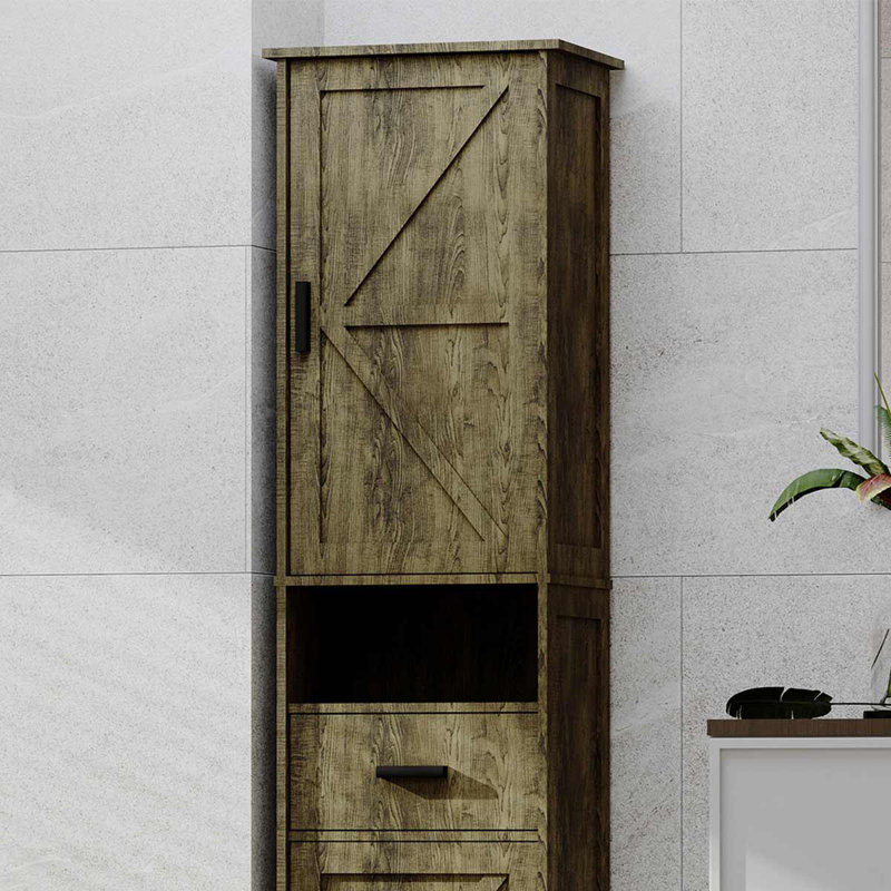 Armoire de rangement pour salle de bain, Gris