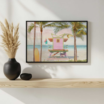 Sun-Kissed Beach by Amber Sterling Art Print