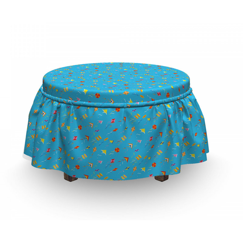 Housse pour repose-pieds dessiné cerf-volants