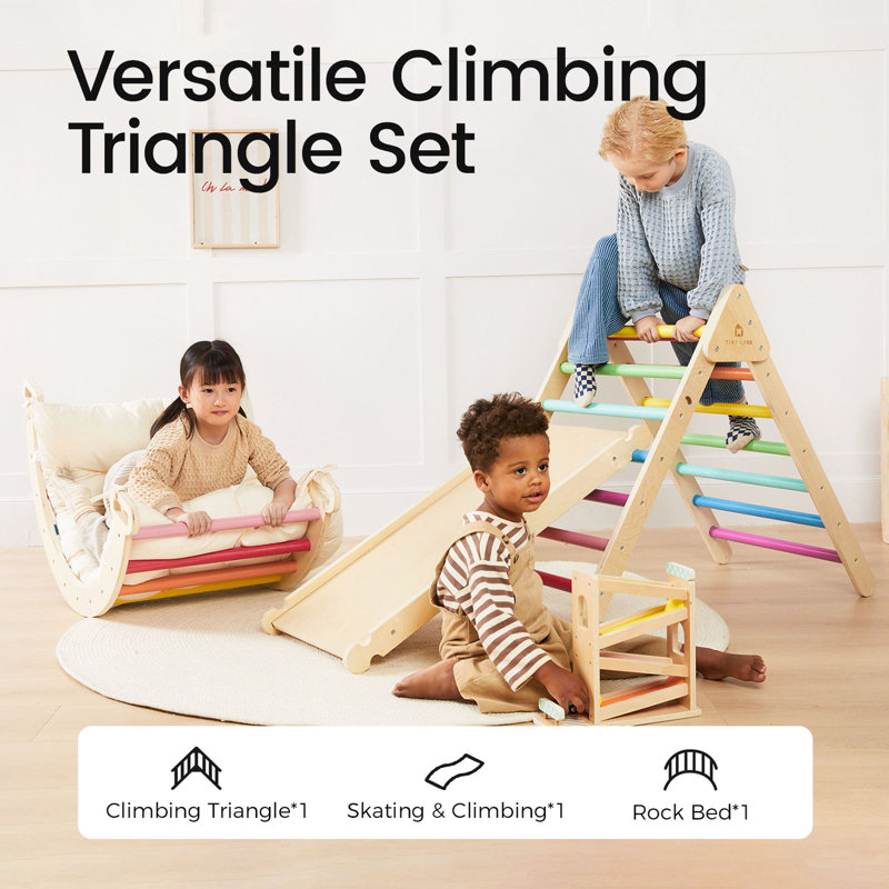Tiny Land® 7-in-1 Rainbow Climbing Set