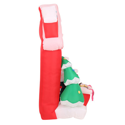 7-Ft. Tall Pre-Lit Inflatable Santa's Kitchen