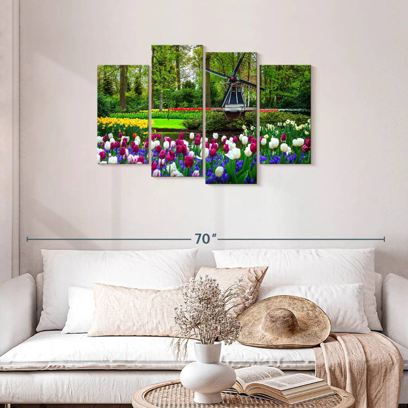 Lilie Stunning Dutch Windmill, 27" H x 43" W