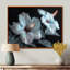 Hibiscus blanc et rose transparent - art mural hibiscus-1207215265-1236775489