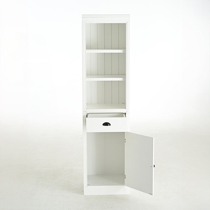 Vitrine avec tablette, armoire de style rétro, armoire de salon