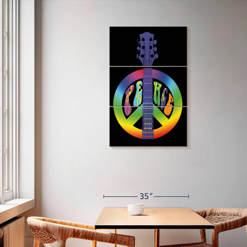 Hiltrun Peace Guitare, H 57 po x l 36 po