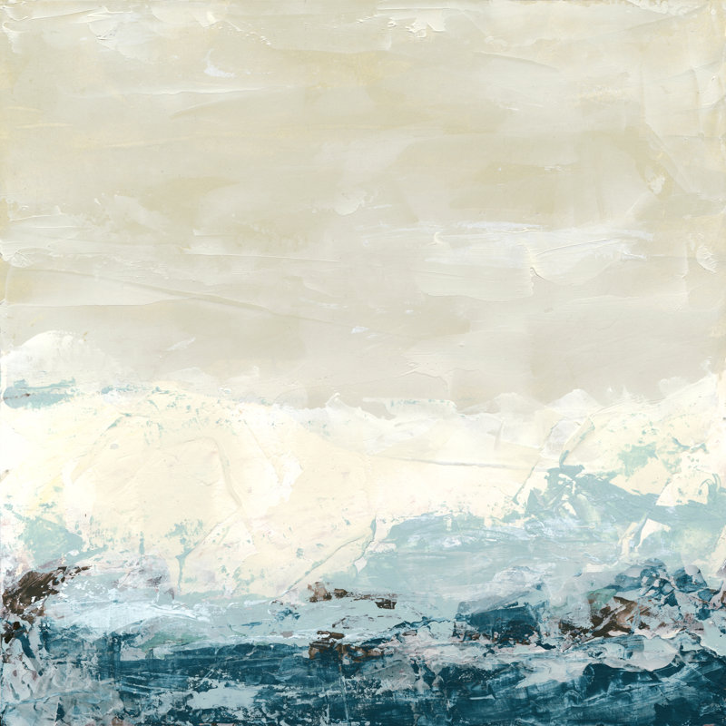 Coastal Currents II by June Erica Vess - Wrapped Canvas Painting, 91cm H x 91cm W