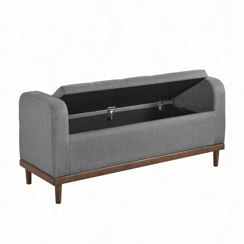 Meuble de rangement Mid-Century, Gris, Gris