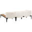 Sofa Set with Table BRACCIANO Light Beige