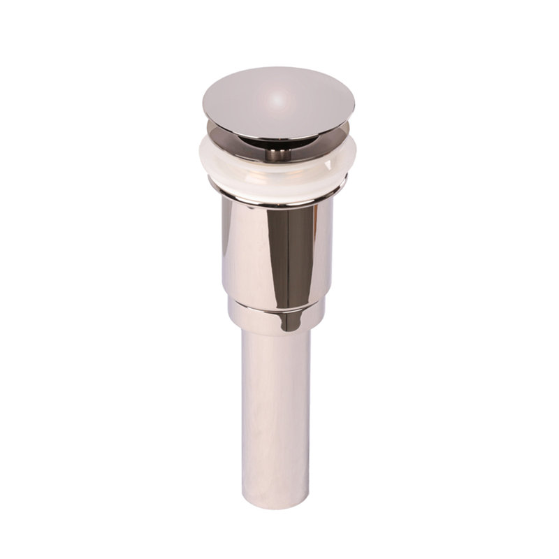 Stationary Bathroom Sink Drain , No, Polished Nickel