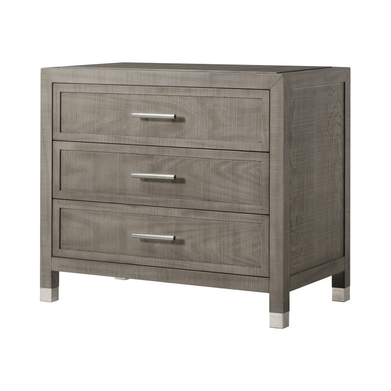 Raffles 3 - Drawer Solid Wood Nightstand