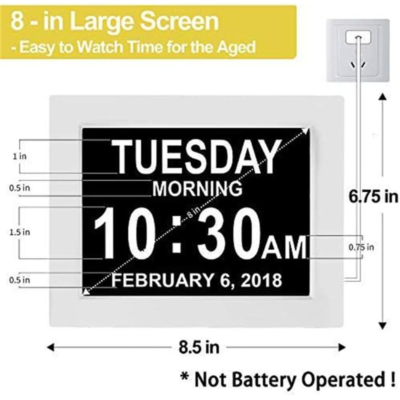 Digital Acrylic Electric Tabletop Clock in
