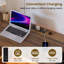 Computer Desk with LED Lights, Charging Ports, Drawers & Storage Shelves-1039817079