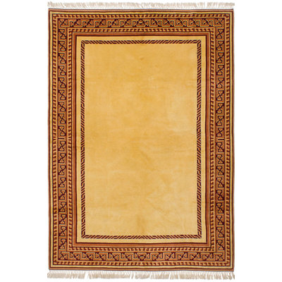 Anelle One-of-a-Kind 5'9" X 8'2" 1980s Wool Area Rug in