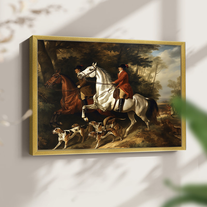 Faune - Lxxi - reproduction encadrée - réaménageable, H 8 po x l 10 po, Or