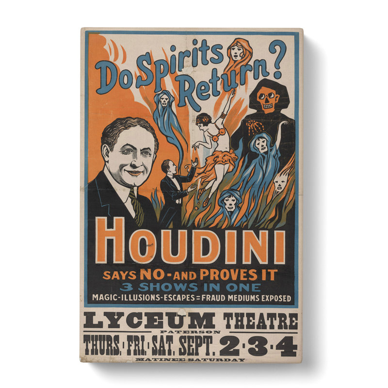 Houdini - Wrapped Canvas, 50cm H x 35cm W x 3cm D