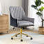 Chaise de bureau en velours Mariachristina-88632056