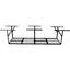 Support de rangement de garage robuste de 3 pi x 8 pi, 600 lb Capacité de charge, chute réglable de 22 à 40 po, capacité verticale des outils non utilisés, solution verticale