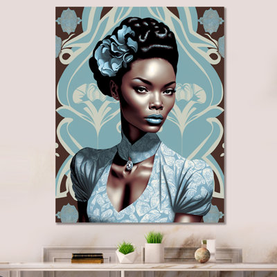 «Cleasby Retro Haute Couture African American Lady II», reproduction sur toile