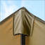 Parasol de marché rectangulaire à double face de 15 pi avec base, grande protection solaire pour le patio avec manivelle pour terrasse et piscine, café | Idée de cadeau-916951955