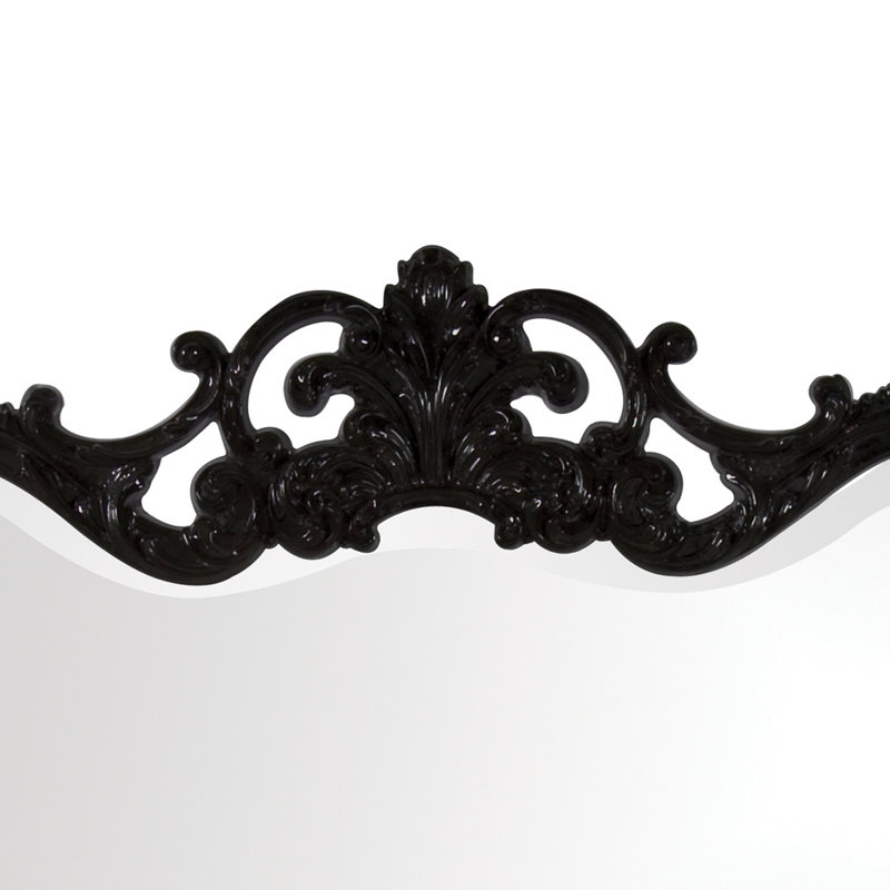 Daniely Wall Mirror, Glossy Black