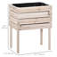 Lit de jardin surélevé 4PCS, boîte à fleurs surélevée en bois avec doublure de lit, forme de bricolage, pour fleurs et légumes