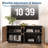 63" Modern Fluted Sideboard Buffet Cabinet with Storage, Coffee Bar & Wine Bar Console for Dining Room-1321331991