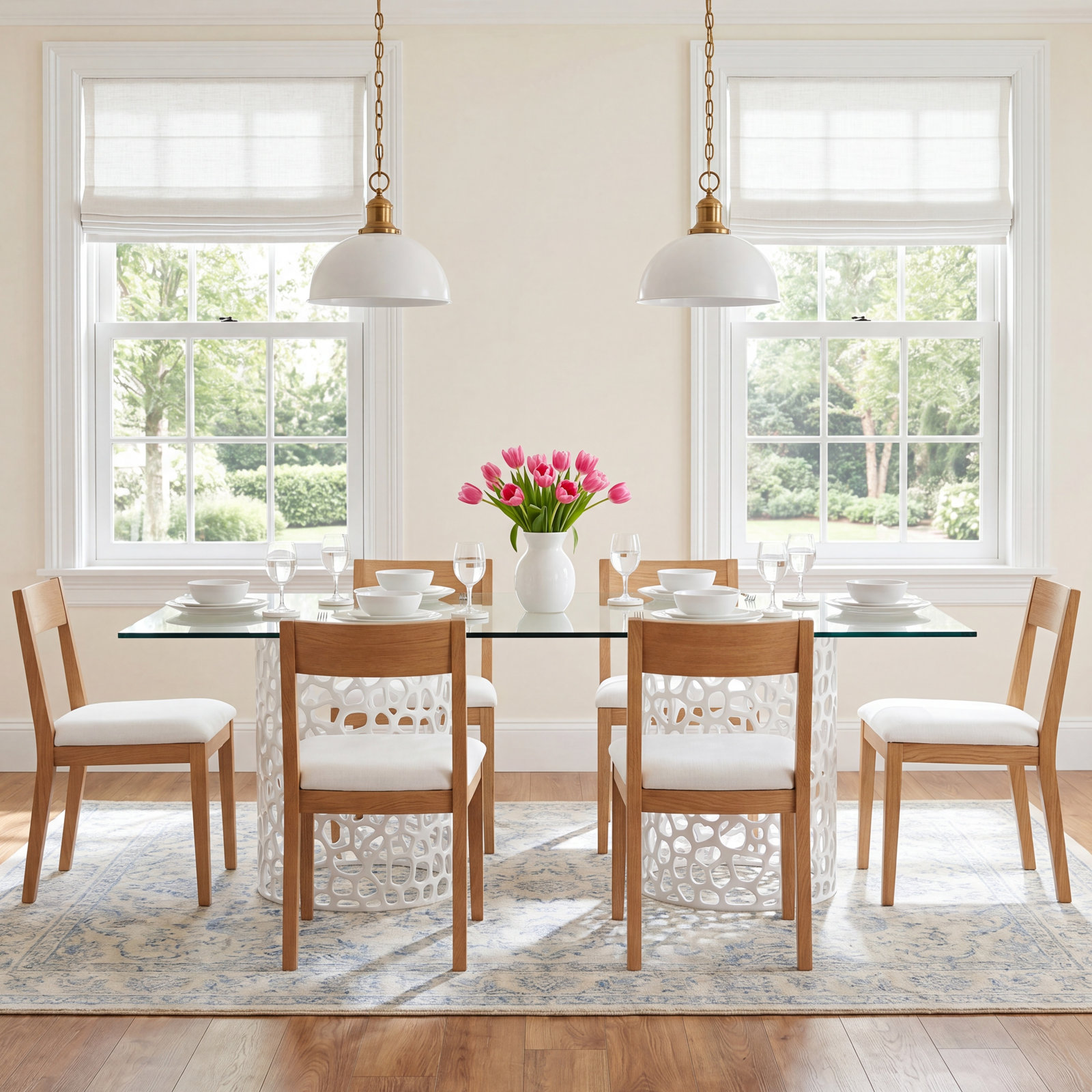 Westhampton 100'' Dining Table, White