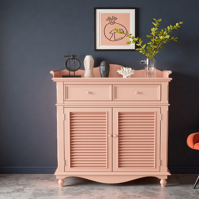 Armoire de vestibule American Country, Rose, H 45,7 po x l 39,4 po x P 15,7 po