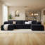 Canapé modulaire surdimensionné Boneless avec méridienne très profonde 83,5 po, canapé modulaire sans assemblage-2134910393-2138166063