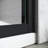 56-60 In. W X 62 H Bathtub Sliding Door, Matte Black Semi , Thick Tempered Glass, Stainless Steel And Strong Handles Tub Clear 304 Rust-