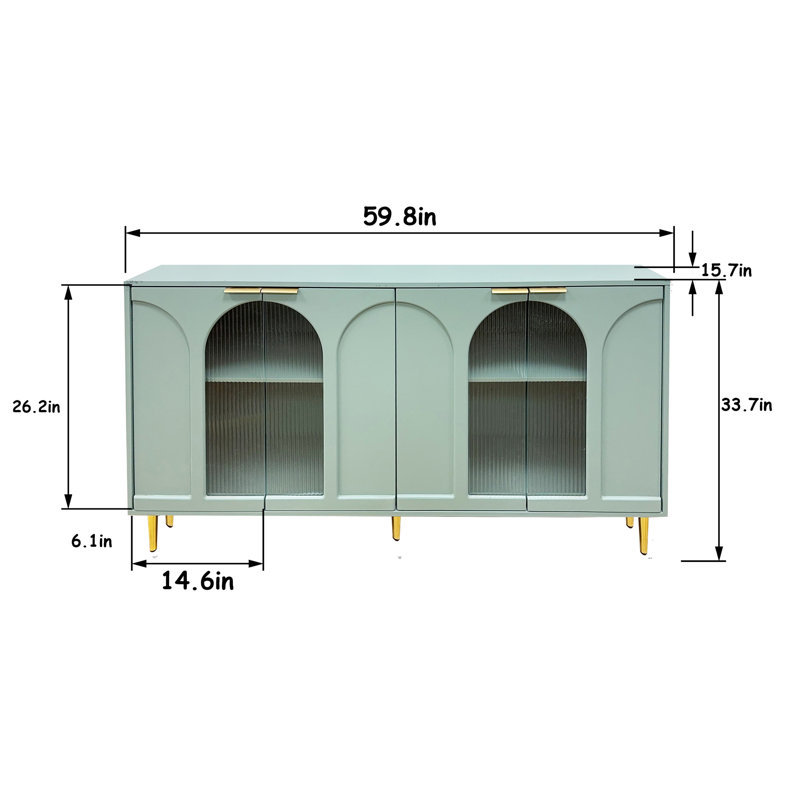 Buffet 60 po, Vert menthe