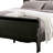 Ryla Full Size Bed, Sleigh Panel Headboard And Footboard, Black Solid Wood