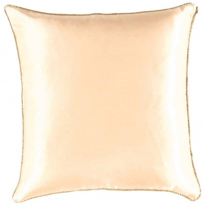 Coussin persan en soie 20 po, Cachemire beige