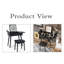 Table de coiffeuse avec miroir lumineux