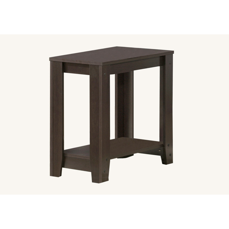 Elegant Nightstand, Nightstand, Transitional Accent Table, End Table With Open Storage Shelf, Espresso