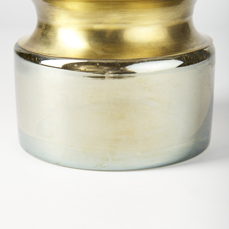 Vase de table en verre Torrez, H 11 po x l 4,75 po x P 4,75 po