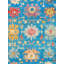 Oushak Oriental Area Rug in Turquoise