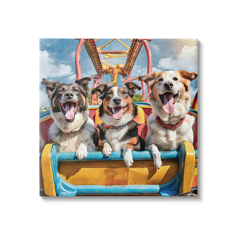 «Amusement Park Dogs» par Jim Baldwin sur, H 30 po x l 30 po