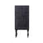 Buffet Mid-Century moderne en bois massif noir