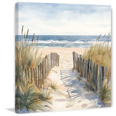 "Coastal Serenity" Print on Wrapped Canvas