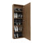 Étagère à chaussures avec miroir et 1 porte, rangement spacieux pour chaussures et accessoires, élégant et fonctionnel pour toute maison