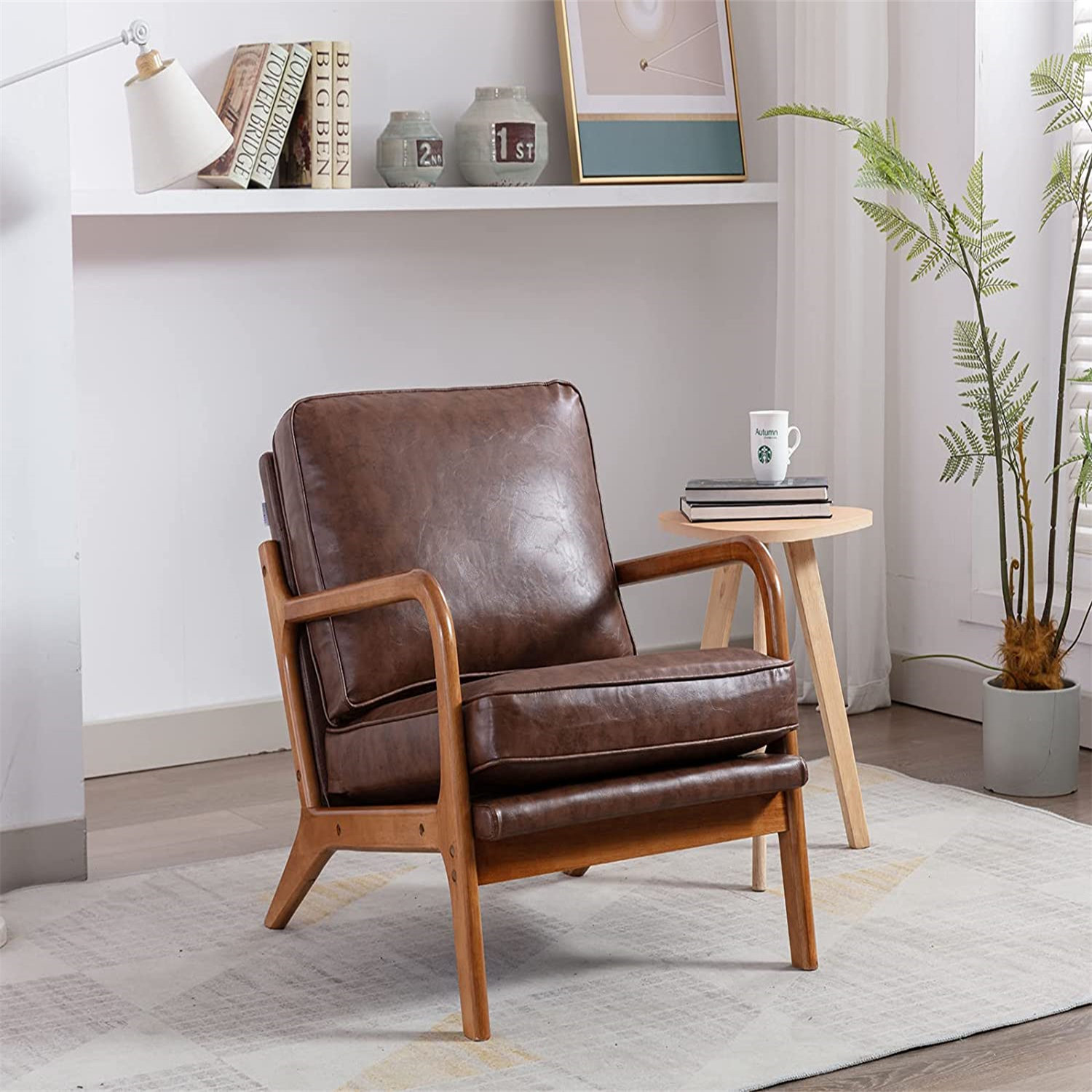 Corrigan Studio® Perryton Faux Leather Armchair | Wayfair