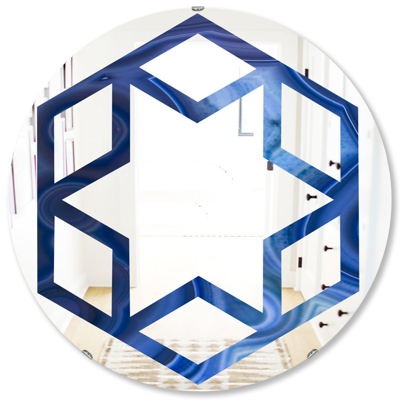 Miroir mural Hexagon Star, H 31,5 po x l po