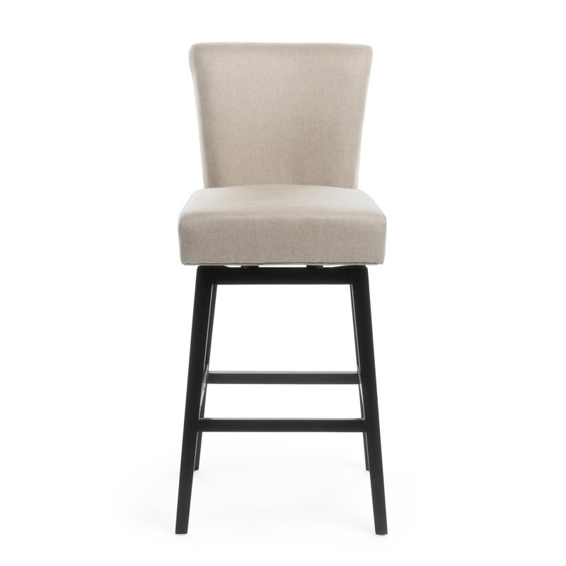 Tabouret de bar et de comptoir pivotant Cheeseman, Blé, 1, Bar Stool (31.25" Seat Height)