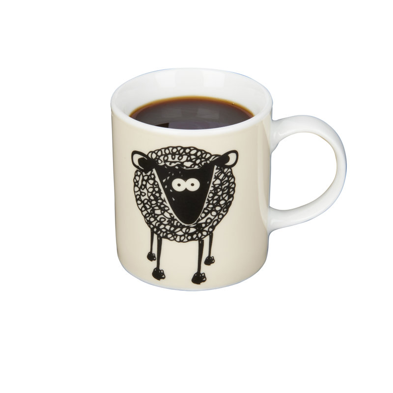 KitchenCraft 80ml Porcelain Sheep Espresso Cups