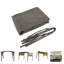 Universal Canopy Cover Replacement For 12X9 Ft Curved Outdoor Pergola Structure-Brown