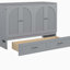 Lit escamotable double avec grands tiroirs, gris-1464613408-1464613409